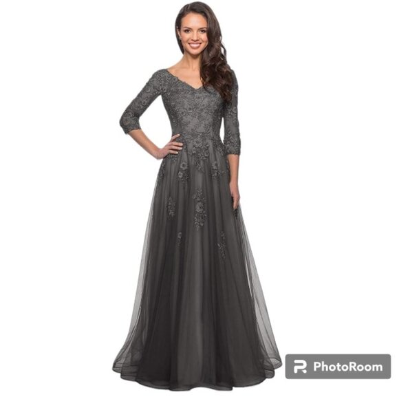 Dresses & Skirts - Formal Evening Gown NWT Mother of the Bride Dress Dark Grey Mother ofGroomOutfit